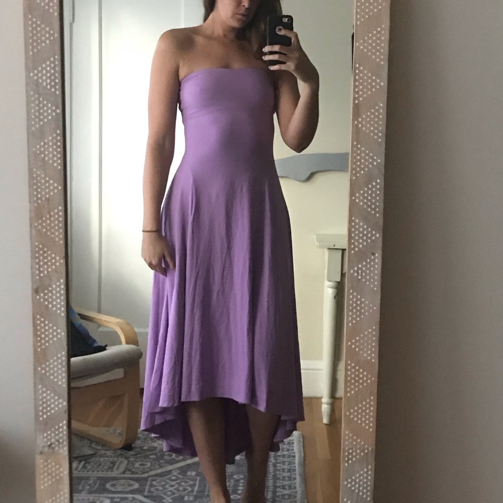 (Never worn) Susanna Monaco Strapless Hi Low Dress